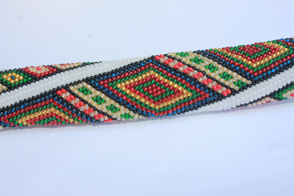 Ethnic Folk Ukrainian beaded necklace, Ukrainian Vyshyvanka seed beads necklace, Ukraine seller, Ukraine necklace, native Ukrainian jewelry