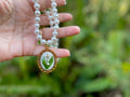 Lily of the Valley Necklace: May Birth Flower, Real Flower Resin Pendant
