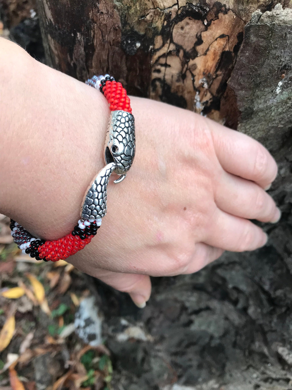 Red Ouroboros necklace, gift for her, Snake necklace, Ouroboros, Snake choker, Loki necklace, Wiccan necklace, Valentine day gift for him