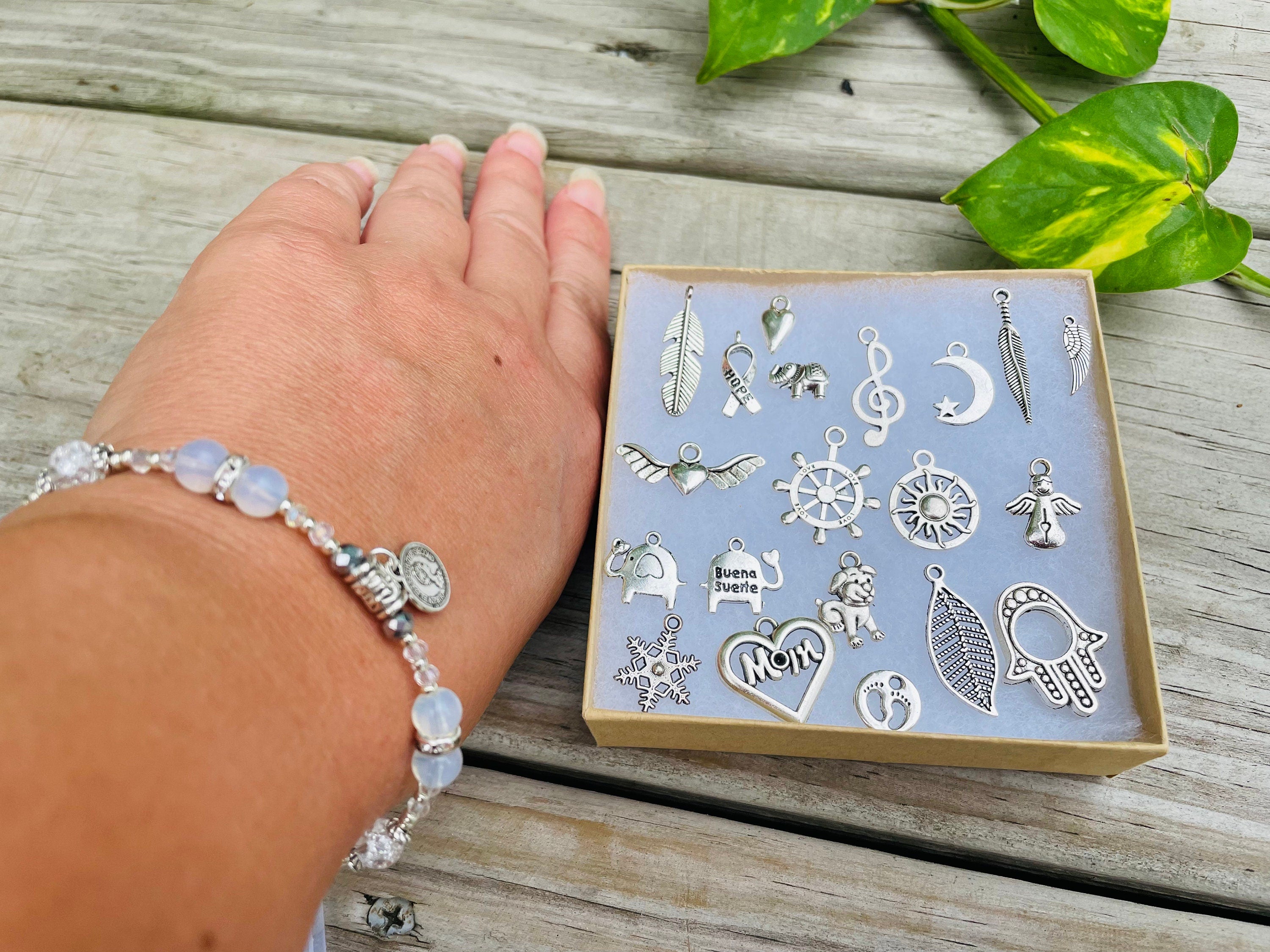 Personalized gifts peridot bracelet for women, minimalist dainty custom crystal bead bracelet, dog charm bracelet, Opal bracelet adjustable