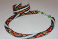 Ethnic Folk Ukrainian beaded necklace, Ukrainian Vyshyvanka seed beads necklace, Ukraine seller, Ukraine necklace, native Ukrainian jewelry