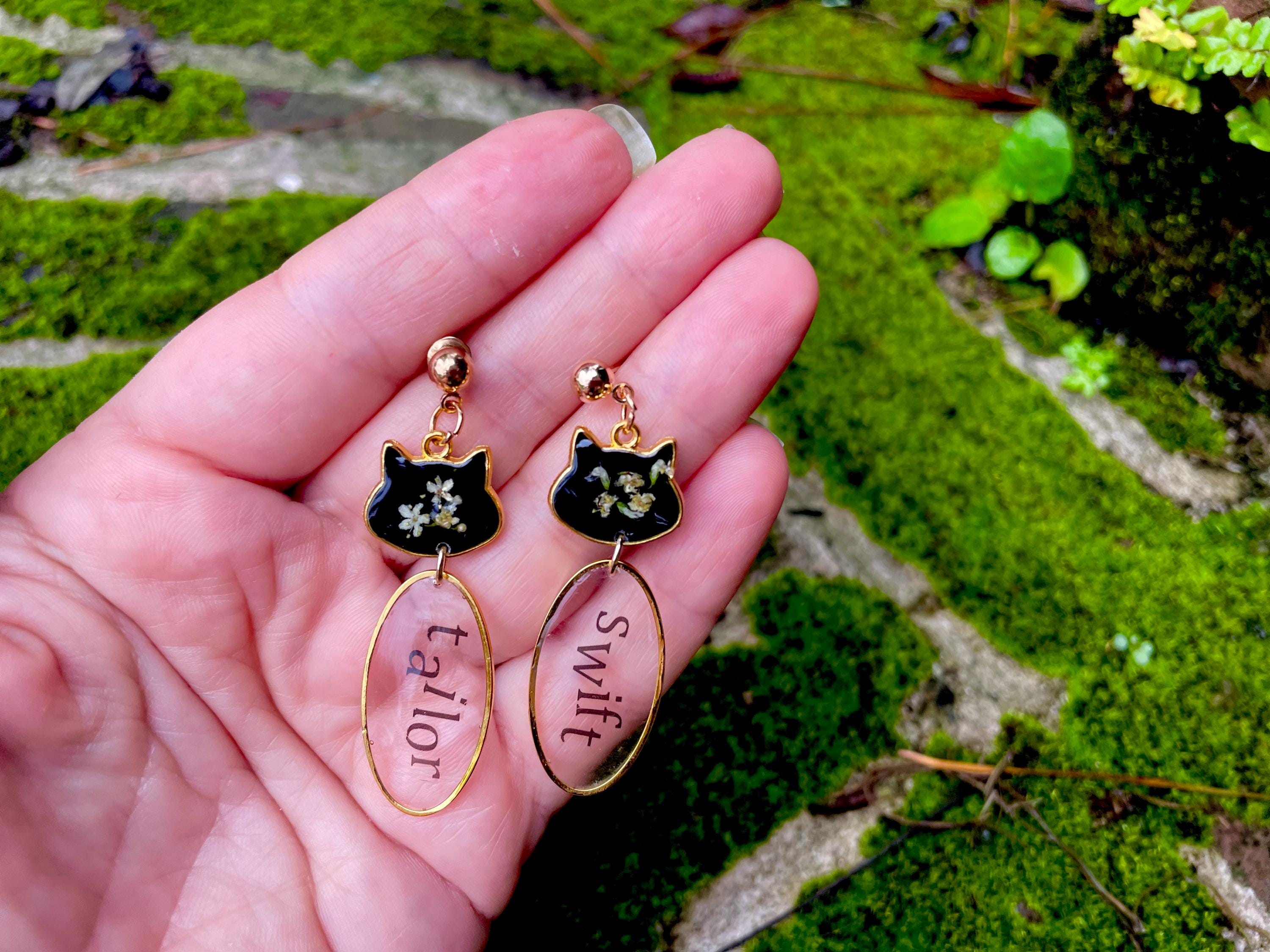 Taylor Swift Cat Earrings: Karma Is A Cat, Swiftie Jewelry