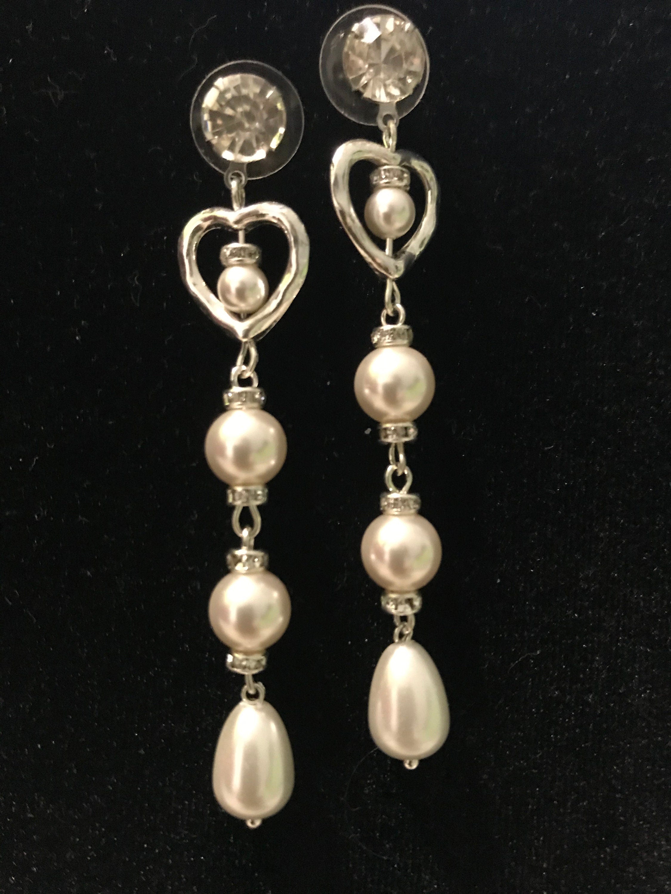 Bow Earrings Pearl Coquette Jewelry Bridal Earrings Swarovski Pearl Earrings Pearl Bow Earrings Post Earrings Gift For Her Bow Post Earrings
