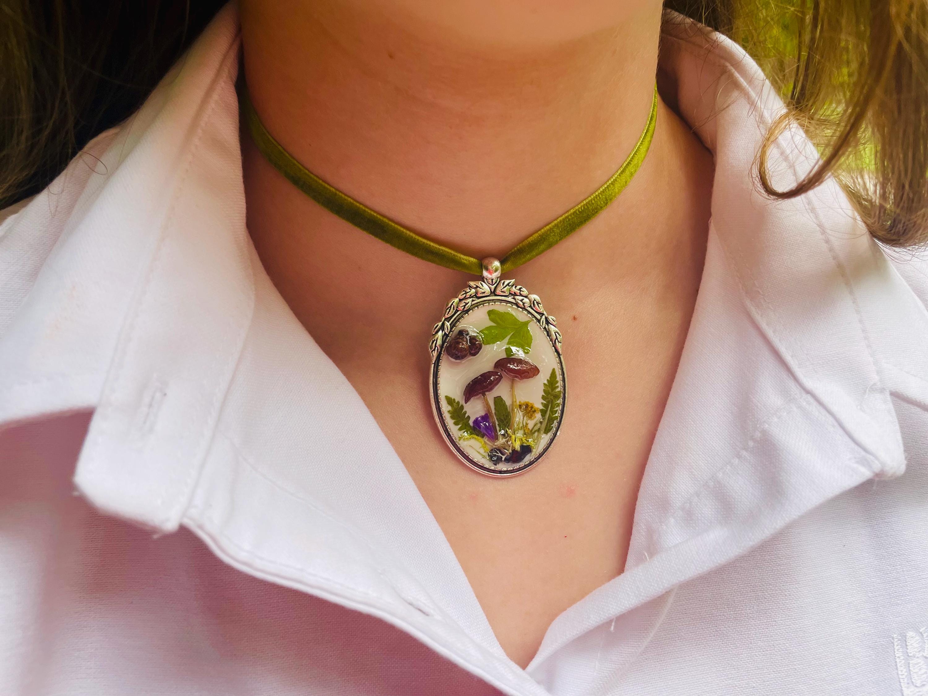 Handmade Cameo Necklace: African American Woman, Velvet Choker, Birthstone Option