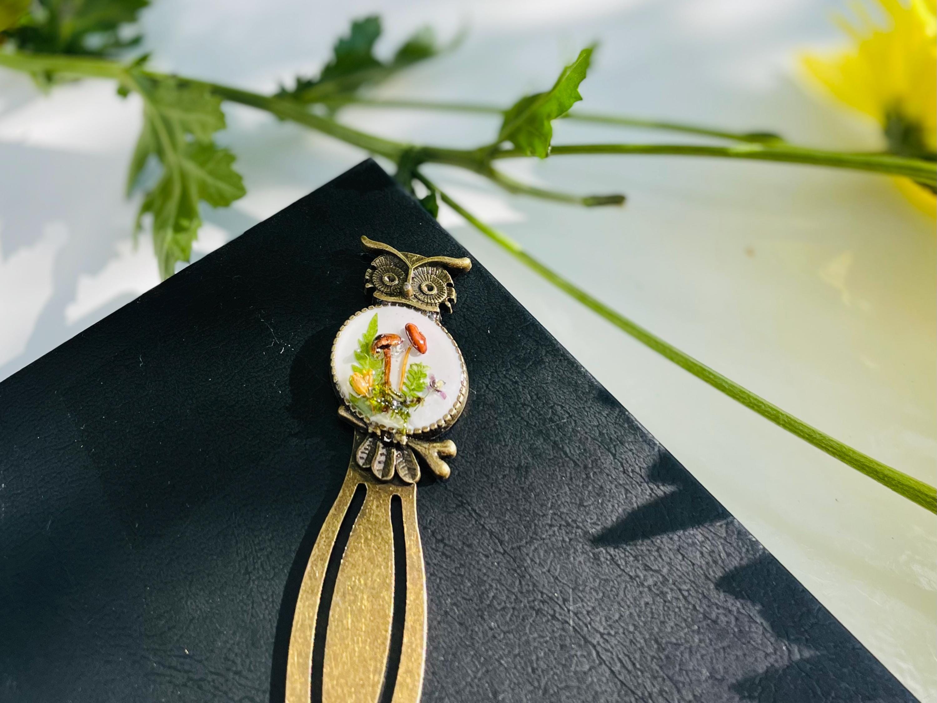 Personalized Owl Bookmark: Mushroom Family, Fantasy Accessories