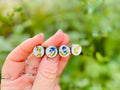 Blue and White Real Wildflower Barrette Hair Pin: handmade nature hair accessories