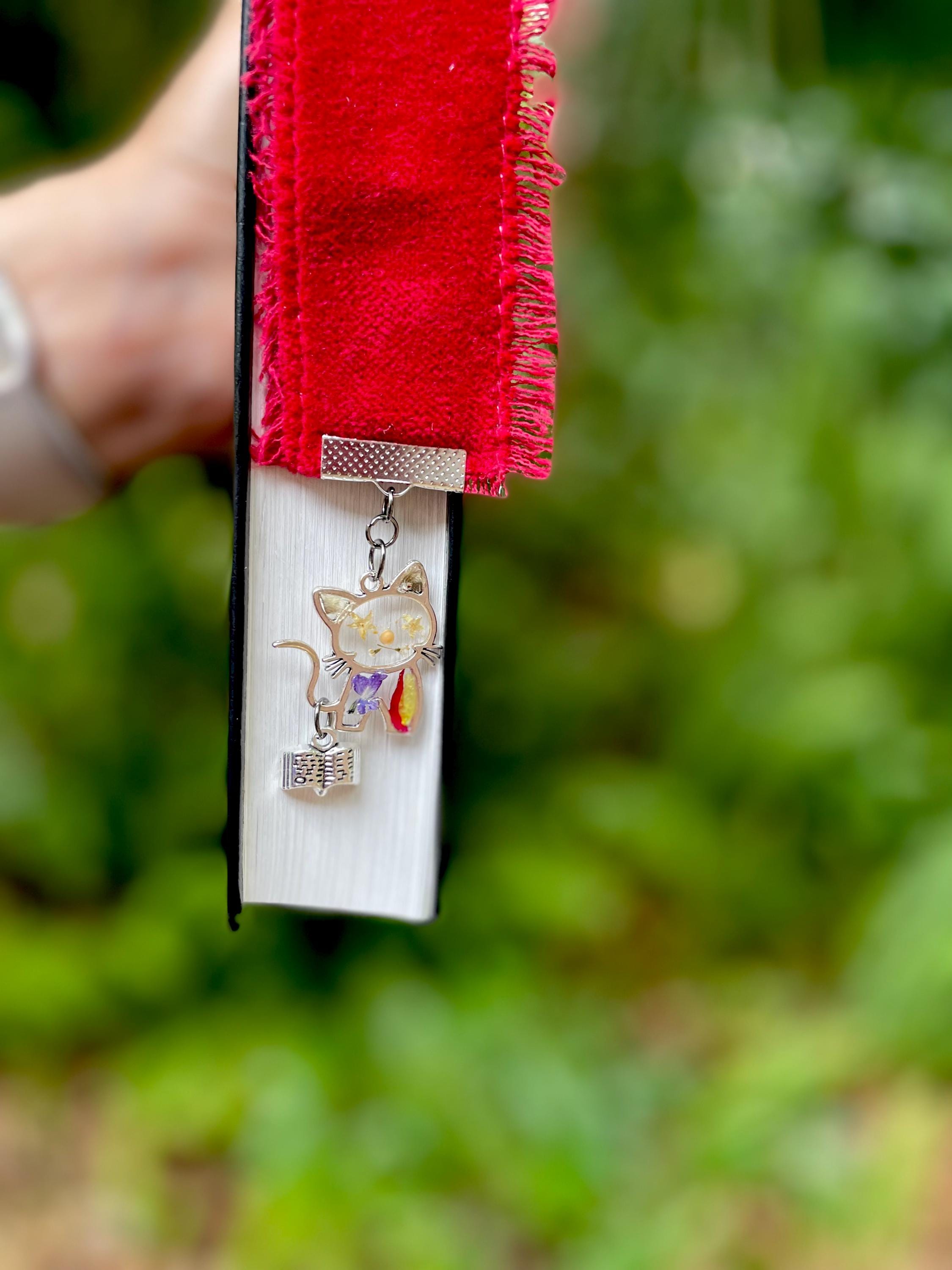 Personalized Cat Bookmark: Cat Hair Keepsake, Custom Pet Memorial Gift