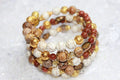 Earthy Beaded  Bracelet~Beaded Wrap Bracelet, Casual Multistrand Boho Jewelry, Gift under 30, Adjustable gemstone bracelet, Mothers day gift