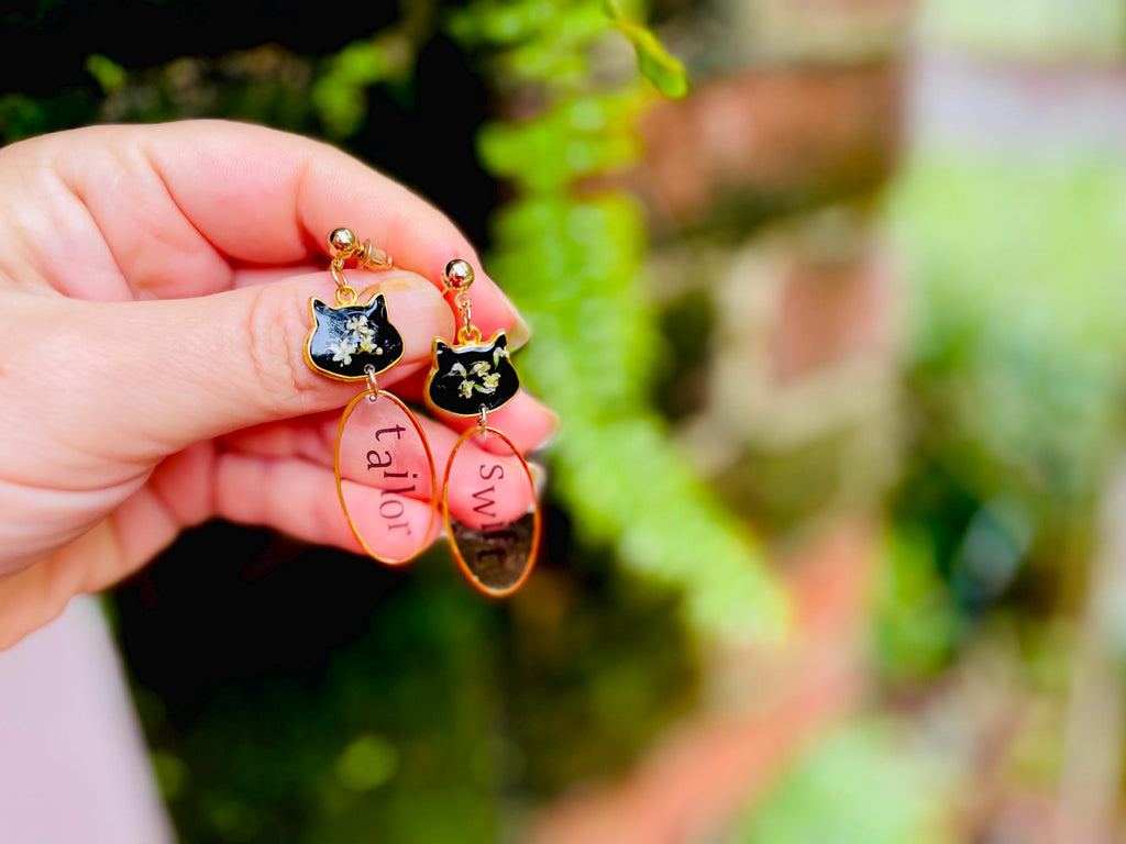 Taylor Swift Cat Earrings: Karma Is A Cat, Swiftie Jewelry