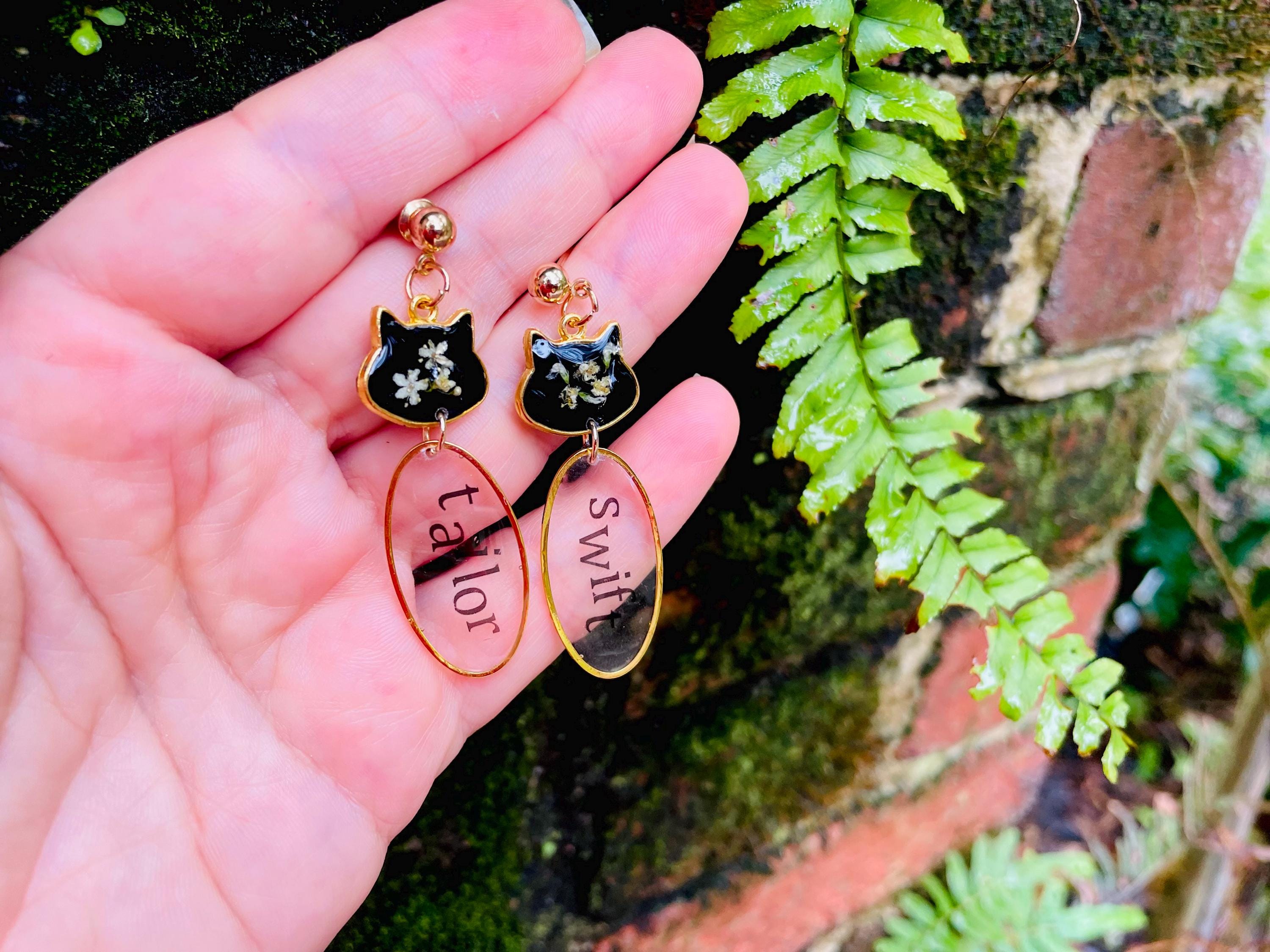 Taylor Swift Cat Earrings: Karma Is A Cat, Swiftie Jewelry