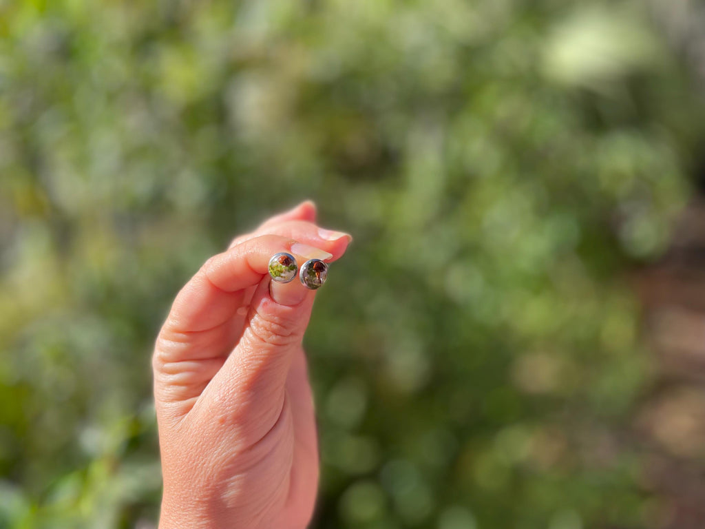 Real tiny mushroom dainty stainless steel adjustable Ring for Women: handmade nature jewelry