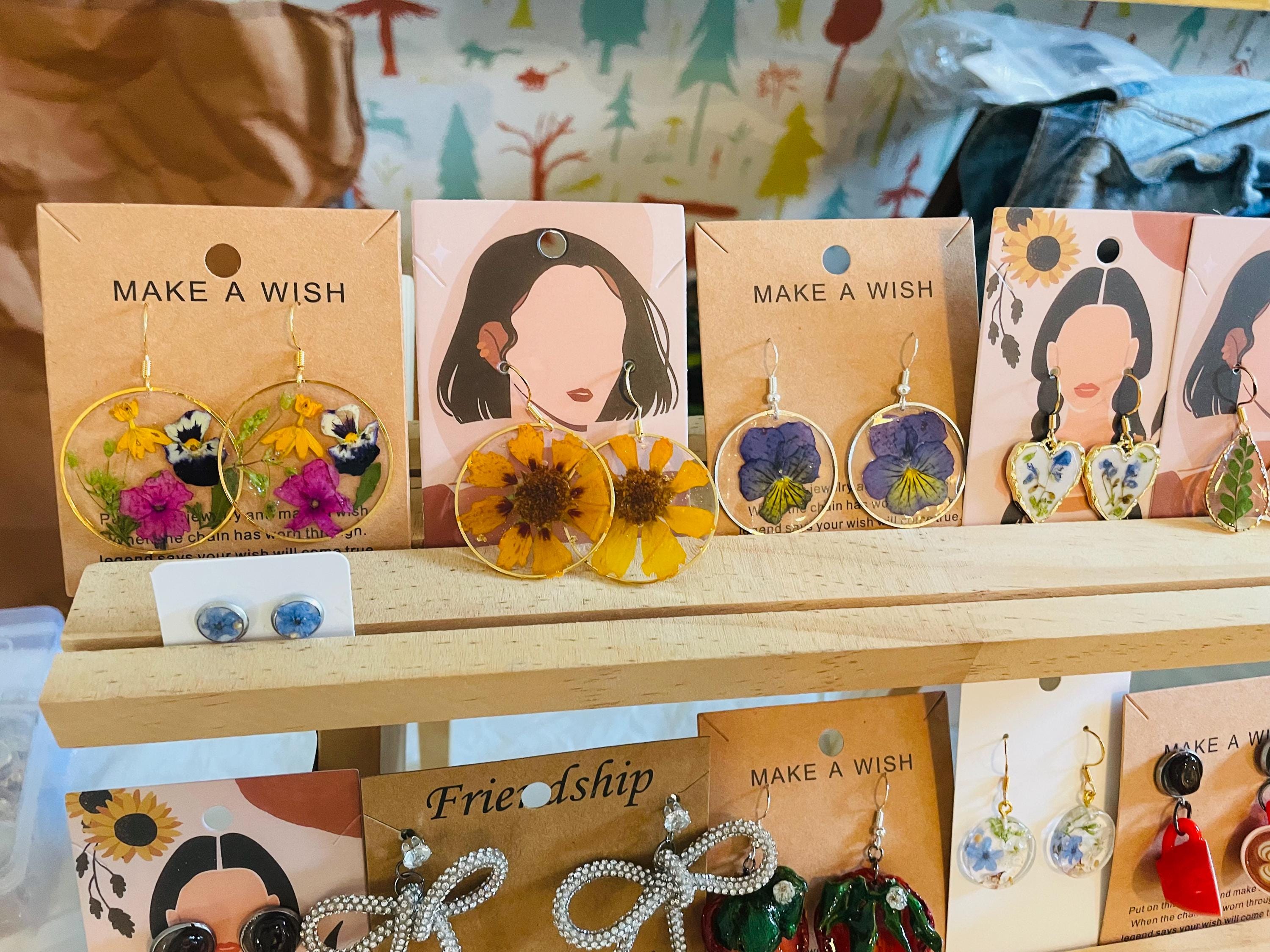 Bell Flower Bouquet Earrings Garden Earrings Bridesmaid Bouquet Earrings Garden Gift Wedding Guest Earrings Cute Statement Earrings Dangle