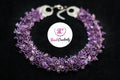 Amethyst necklace Personalized Christmas birthday gift for her mom grandma Pisces February birthstone collar choker purple wedding necklace