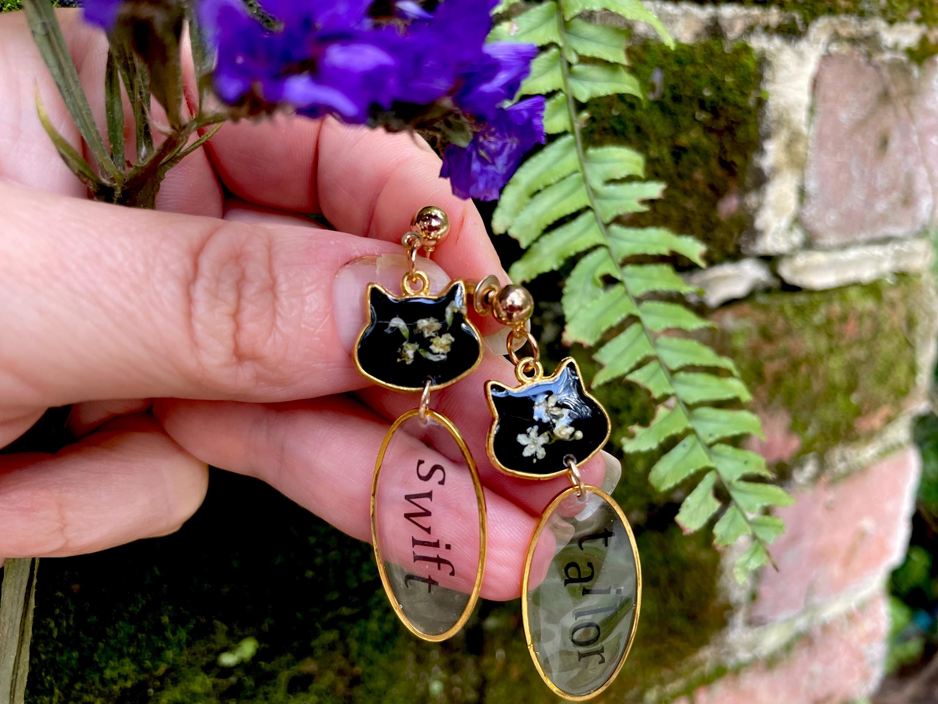 Taylor Swift Cat Earrings: Karma Is A Cat, Swiftie Jewelry