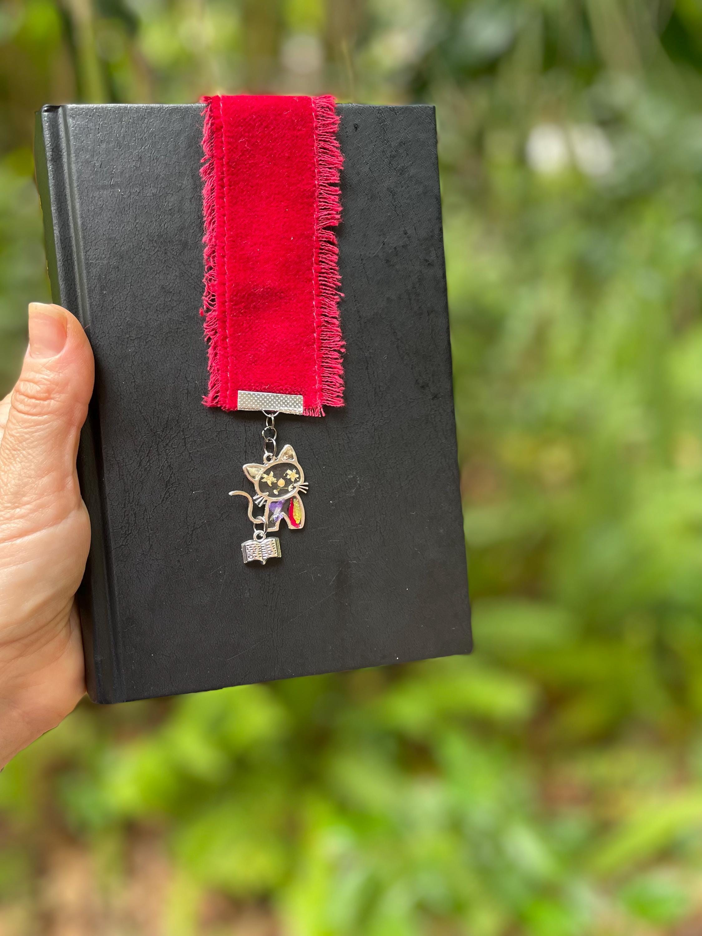 Personalized Cat Bookmark: Cat Hair Keepsake, Custom Pet Memorial Gift