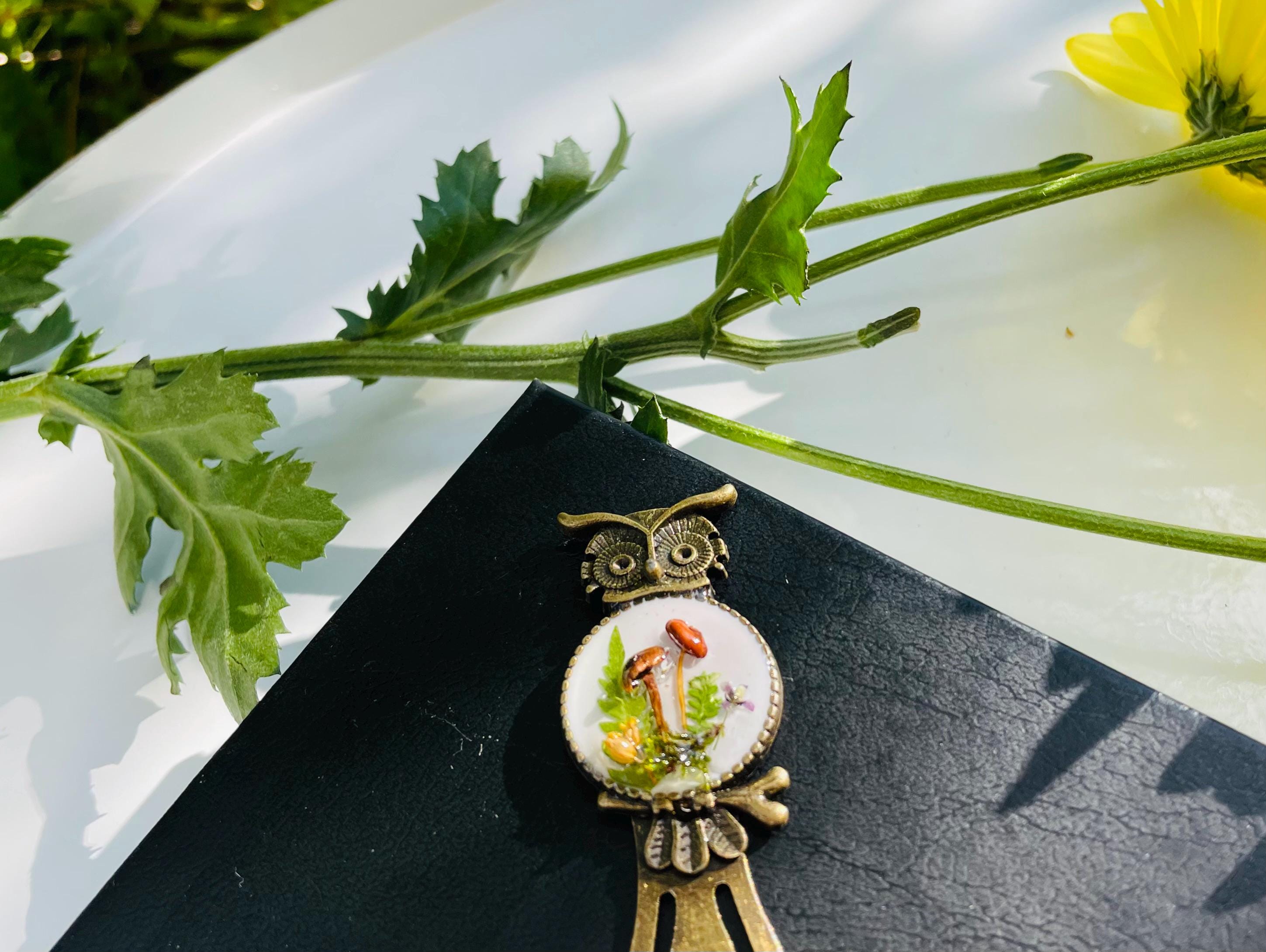 Personalized Owl Bookmark: Mushroom Family, Fantasy Accessories