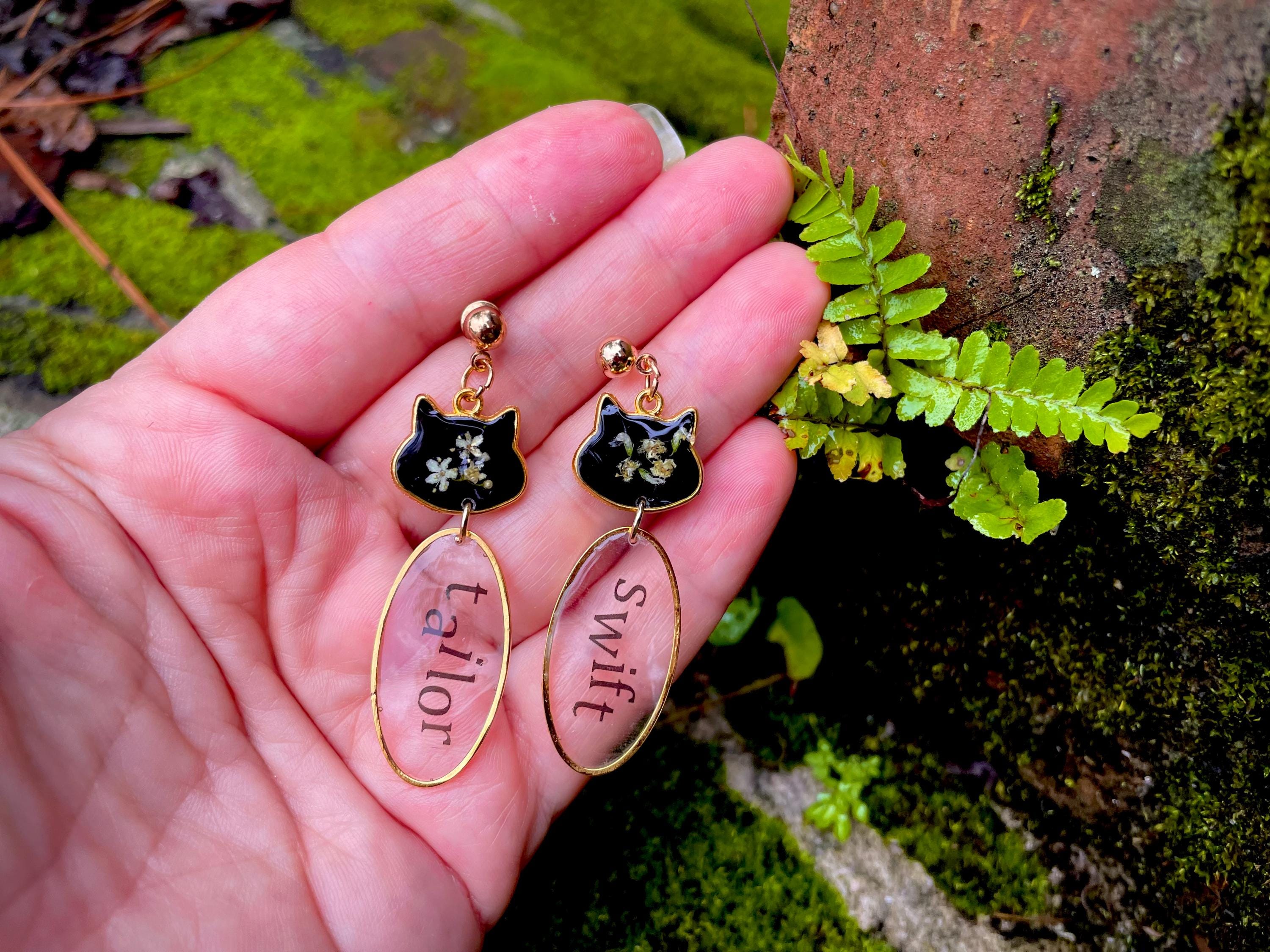 Taylor Swift Cat Earrings: Karma Is A Cat, Swiftie Jewelry