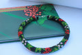 Beaded Crochet Choker: Floral Boho Statement Necklace, Handmade