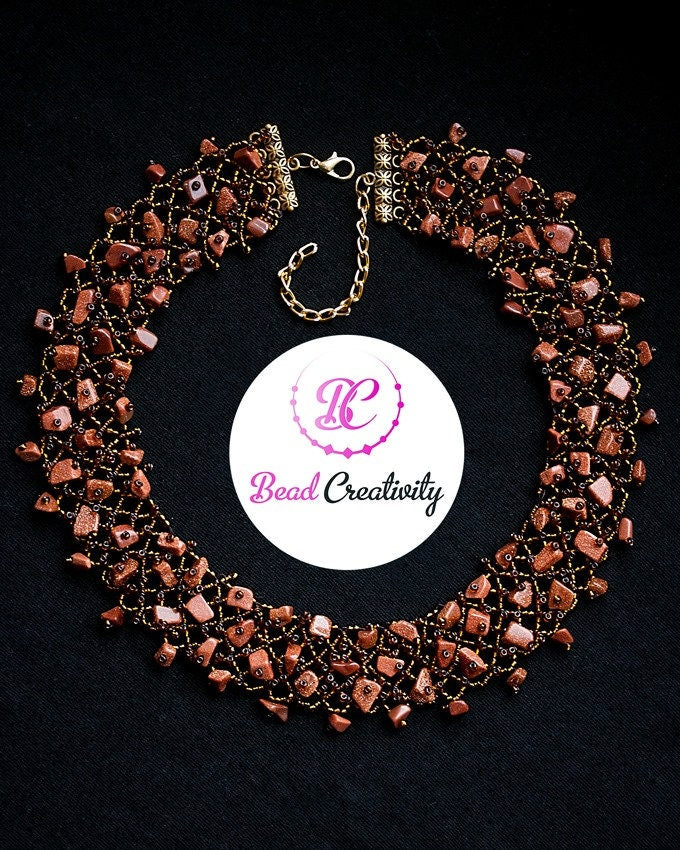 Garnet Beaded Choker Necklace: Personalized Initial, January Birthstone