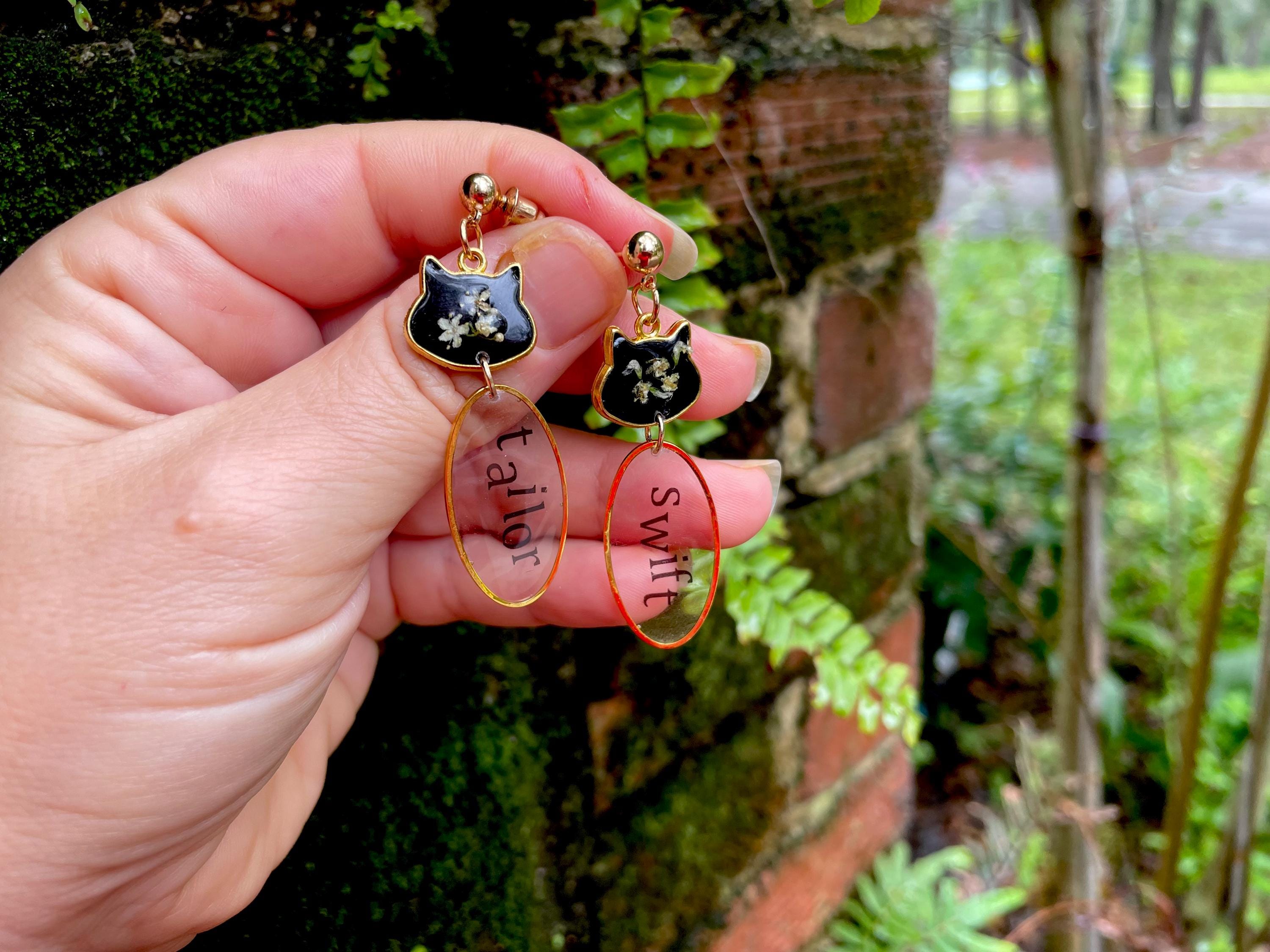 Taylor Swift Cat Earrings: Karma Is A Cat, Swiftie Jewelry