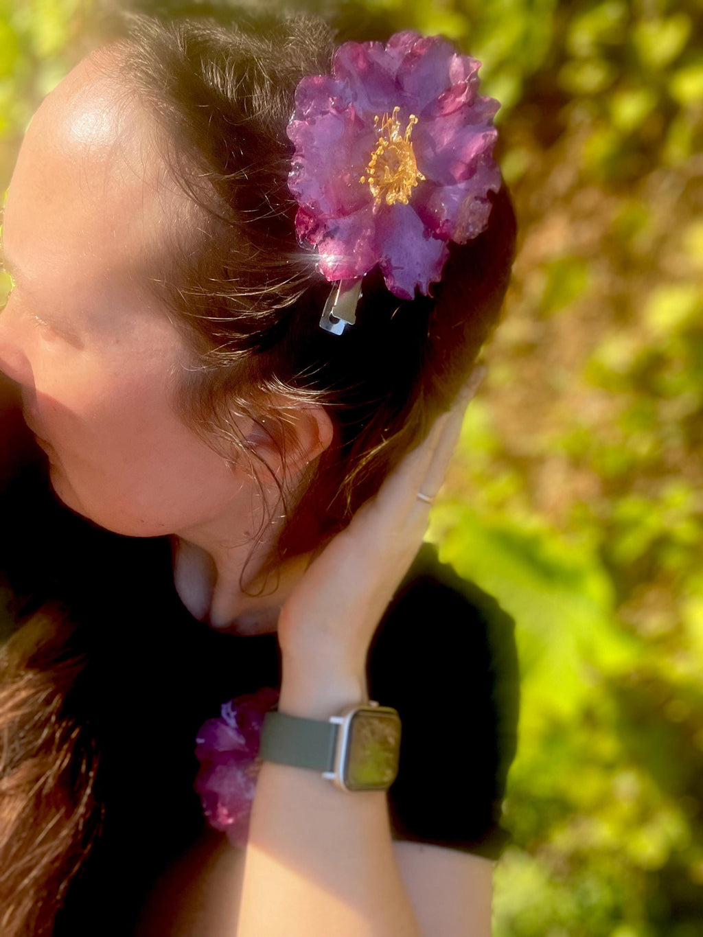 Real Camellia Flower Hair Clip: Unique Handmade Nature Inspired Hair accessories for Bridesmaid