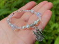 Angel Pearl Bracelet: Opal, Crystal, First Communion Gift