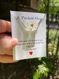 Personalized Birthstone Daisy Flower Bracelet: Handmade Wedding Jewelry