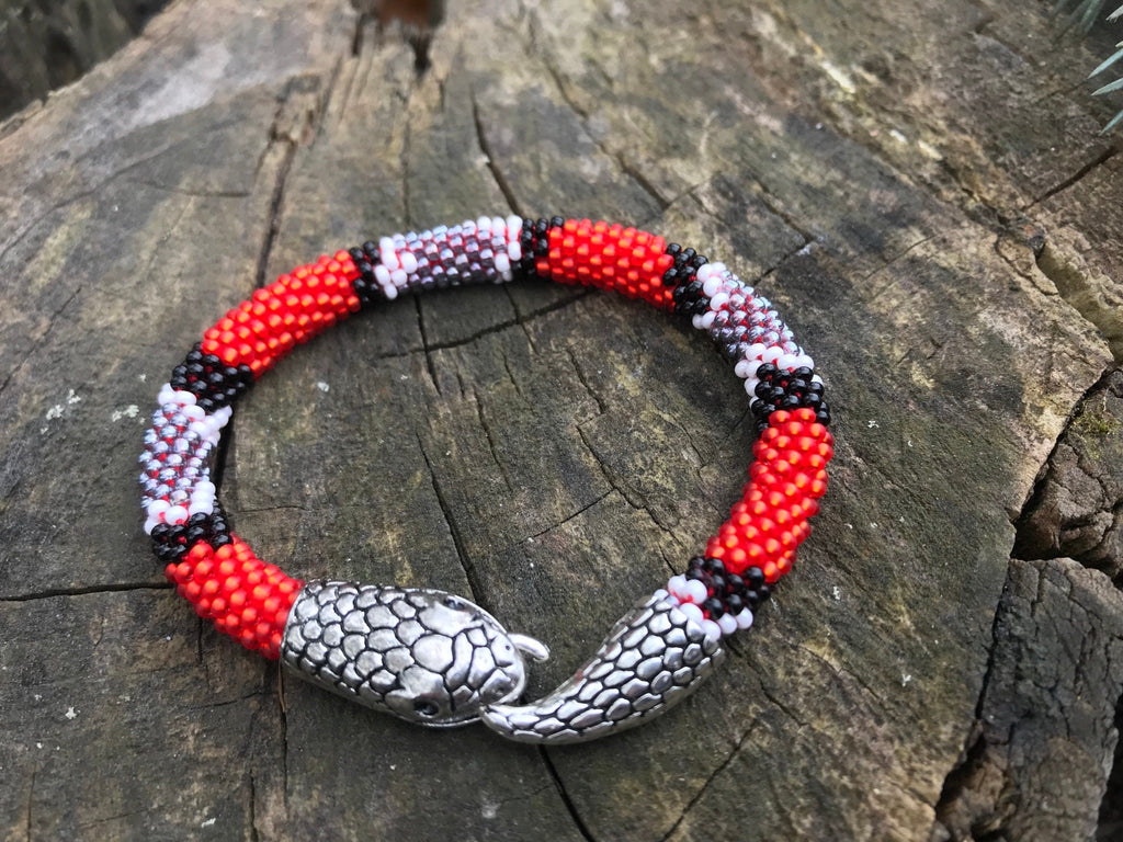 Red Ouroboros necklace, gift for her, Snake necklace, Ouroboros, Snake choker, Loki necklace, Wiccan necklace, Valentine day gift for him