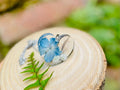 Pet Hair Keepsake Necklace: Dried Hydrangea Flower Memorial Pendant
