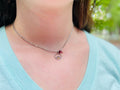 Mountain Mustard Seed Necklace: Birthstone Christian Jewelry