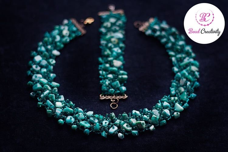 Galactic Dark Blue Sandstone Collar Choker: Sparkle Metallic Crystal Necklace Multistrand - Gothic Wedding Jewelry