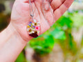 Personalized Birth Flower Necklace for Mom or Grandma: Handcrafted Resin Jewelry with Kids Birthflower