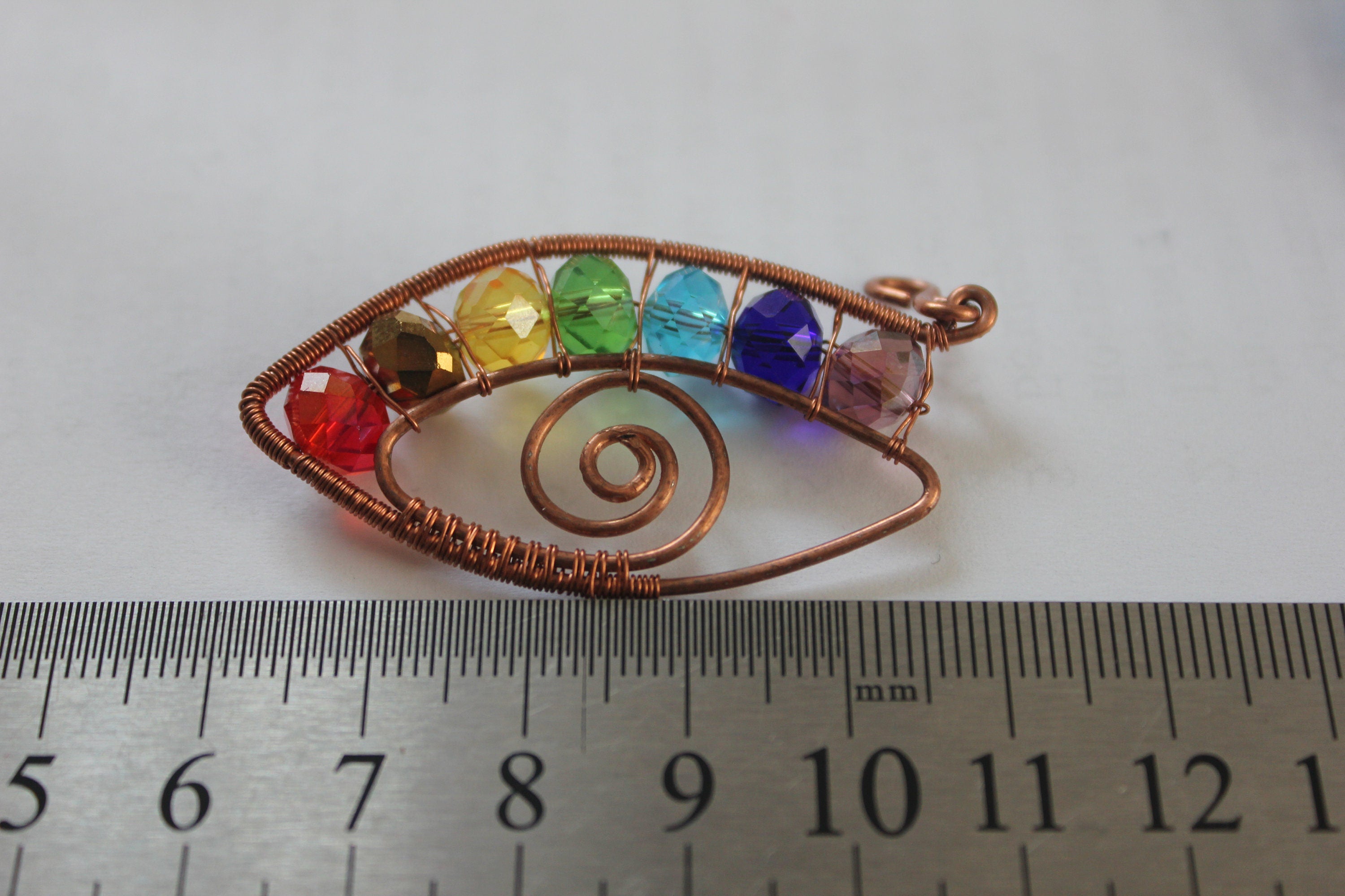 Evil eye lesbian earrings and pendant necklace,Seven Chakra jewelry, eye wire jewelry, girlfriend birthday present, copper anniversary women