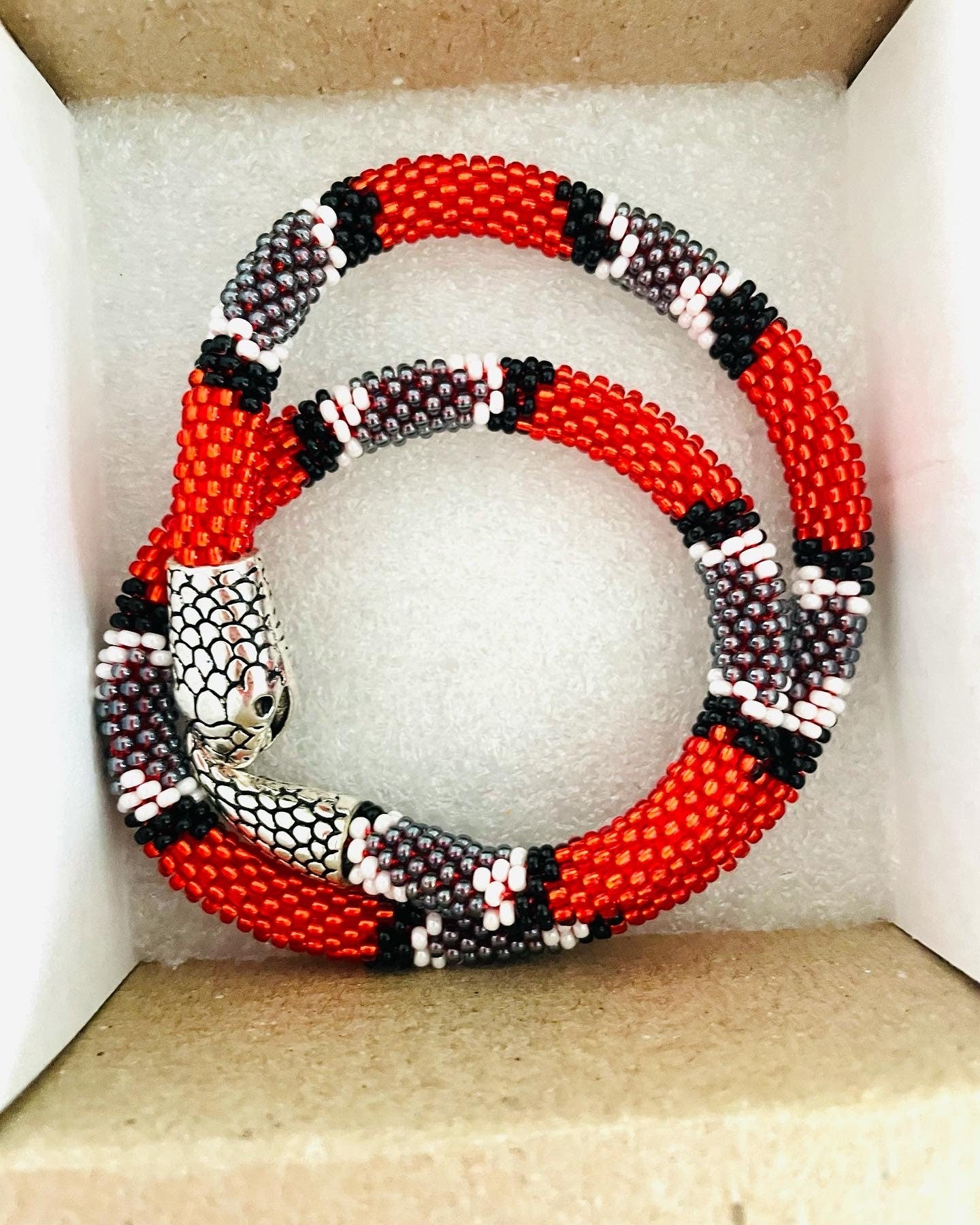 Red Ouroboros necklace, gift for her, Snake necklace, Ouroboros, Snake choker, Loki necklace, Wiccan necklace, Valentine day gift for him