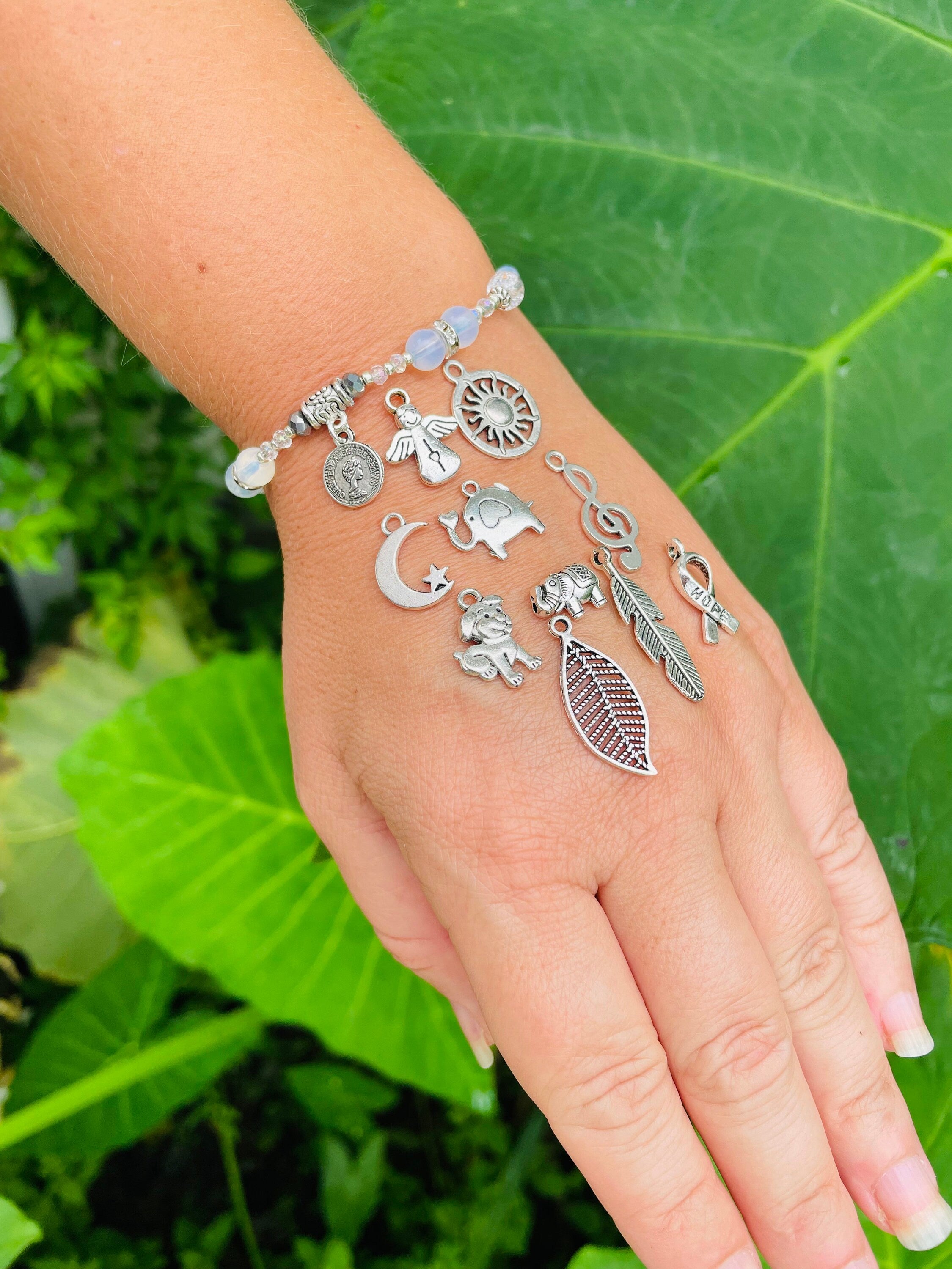 Angel Pearl Bracelet: Opal, Crystal, First Communion Gift