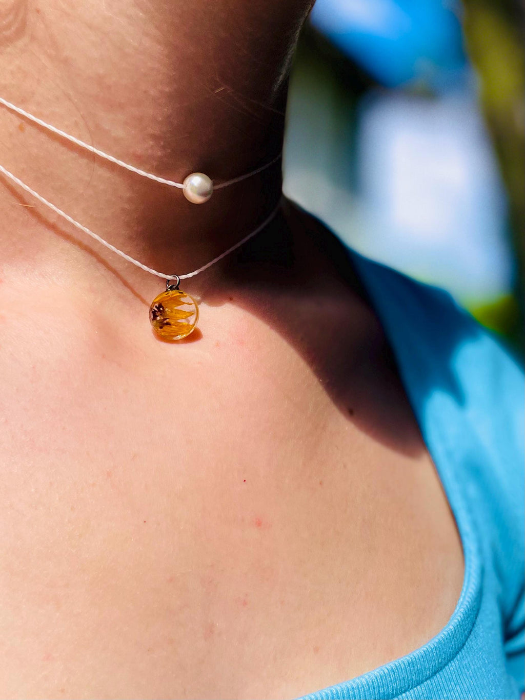Personalized Lily of the Valley Cross Necklace: Mustard Seed, May Birth Flower